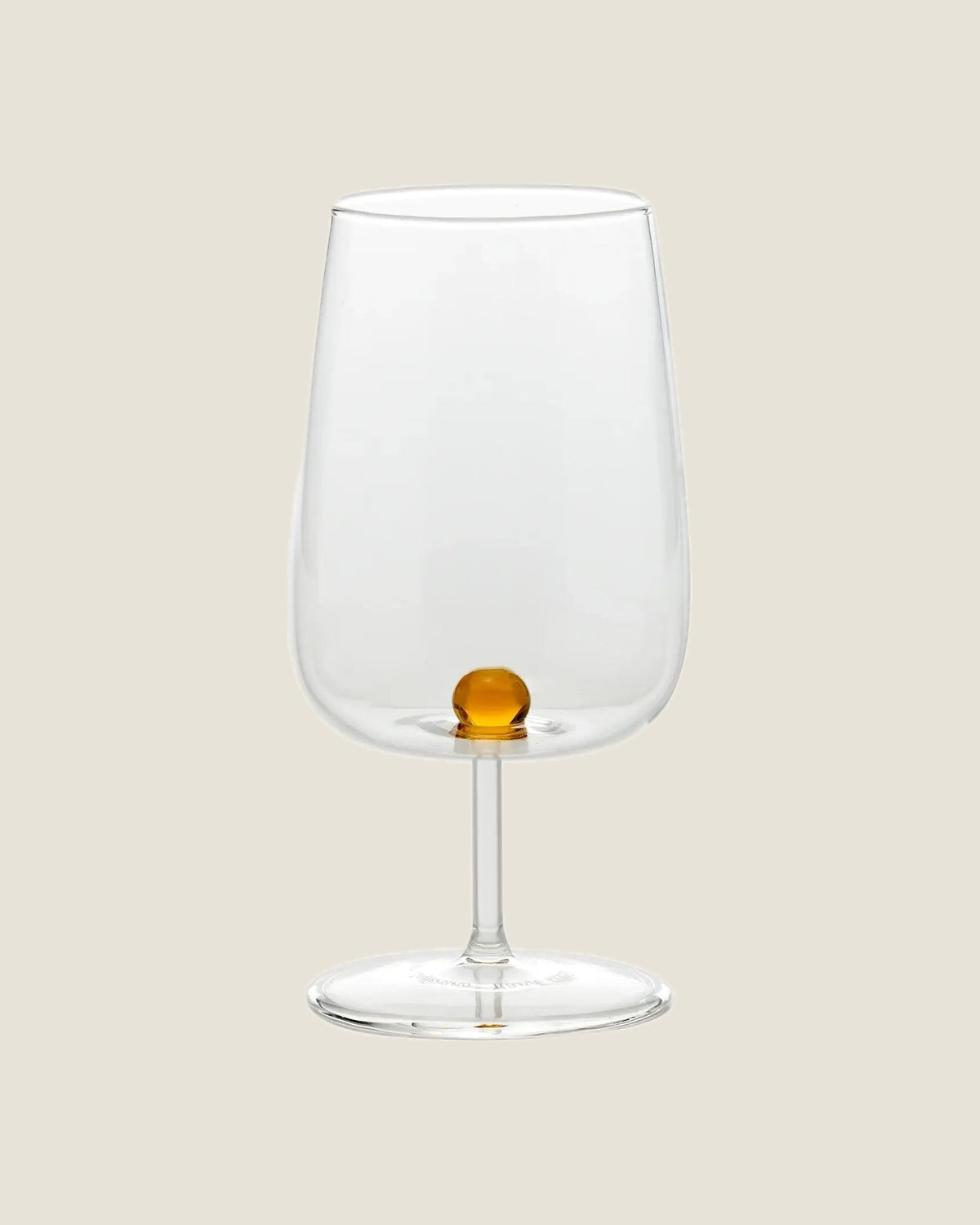 Bilia Wine Goblet in Golden Yellow