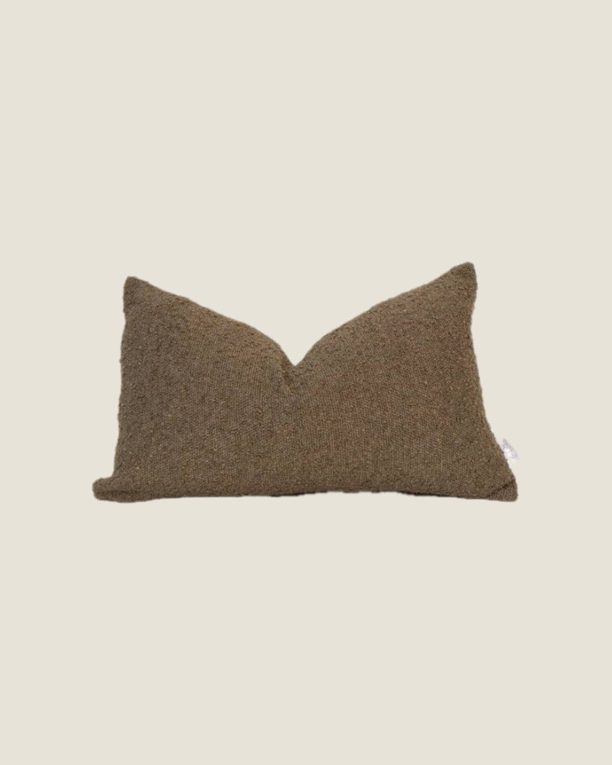 Boucle Lumbar Pillow in Pine: 12 x 20