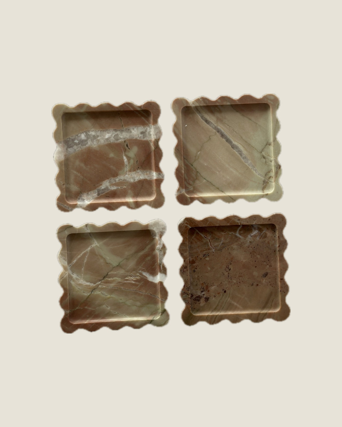 Box Coaster Set in Tartare