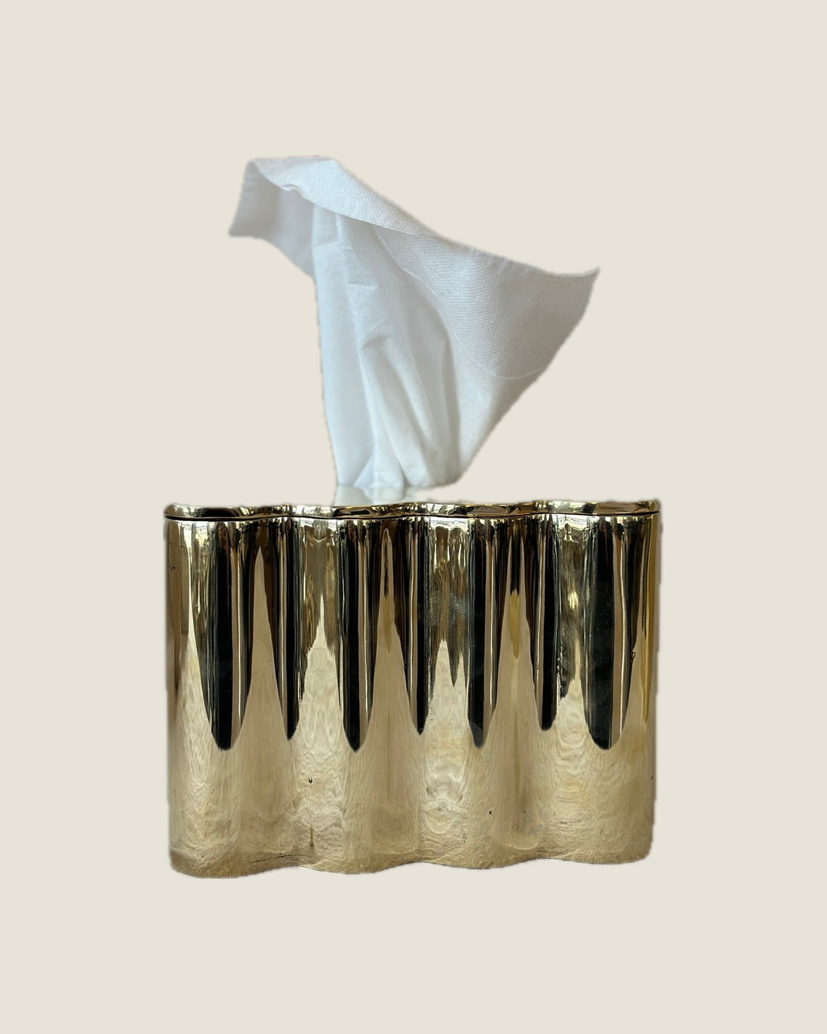 Brass Box Box Tissue Holder