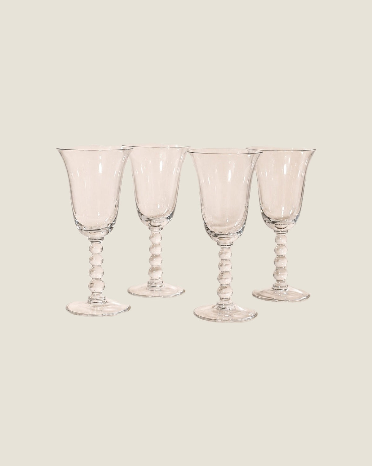 Bubble Stem Wine Glasses