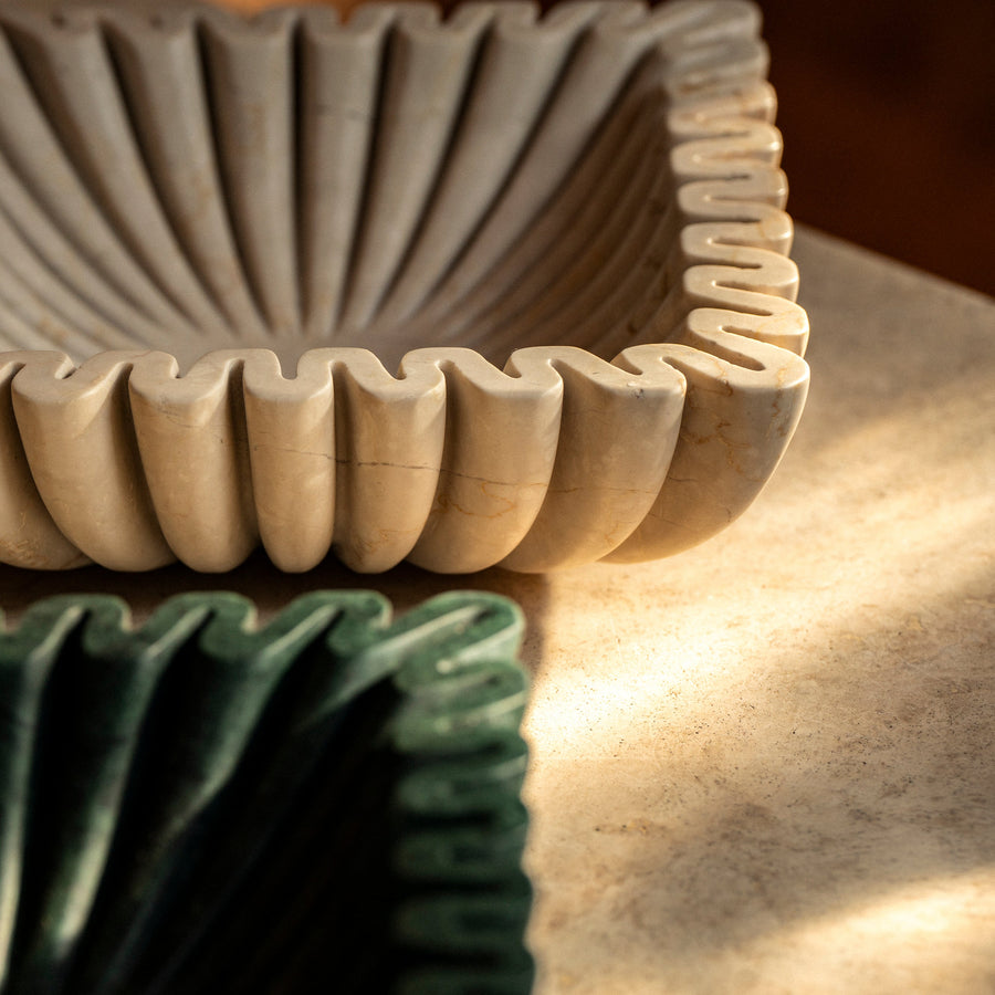 Square Ruffle Bowl