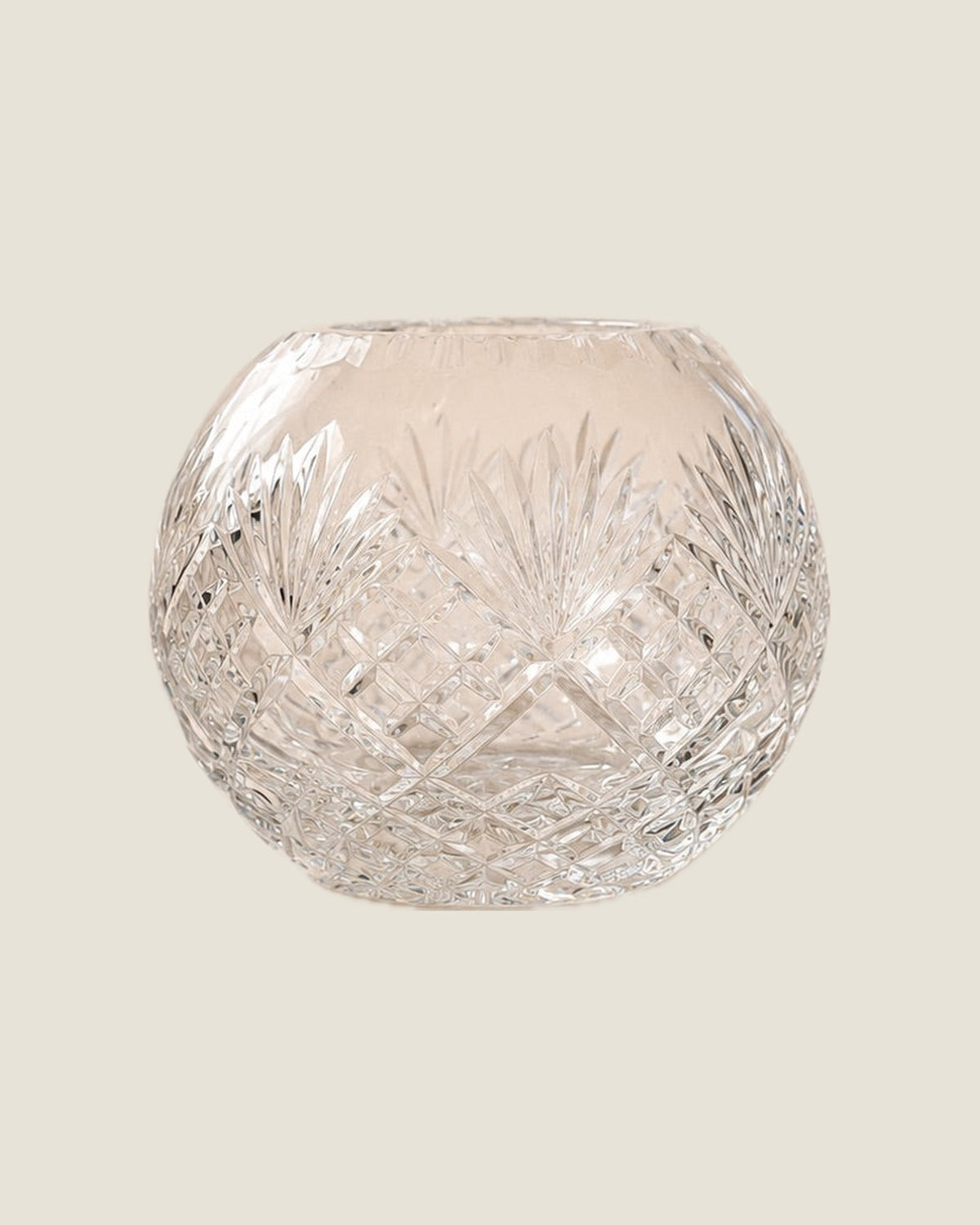 Cut Crystal Rose Bowl