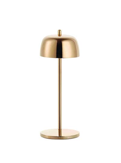 Theta Cordless Table Lamp: Polished Chrome