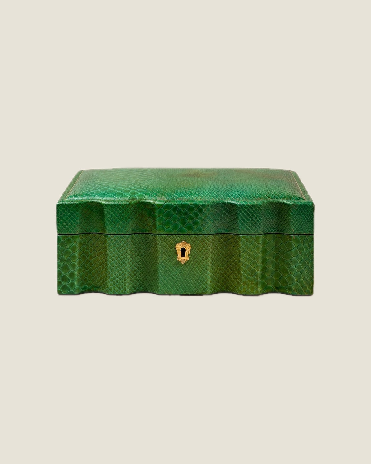 Green Snakeskin Box