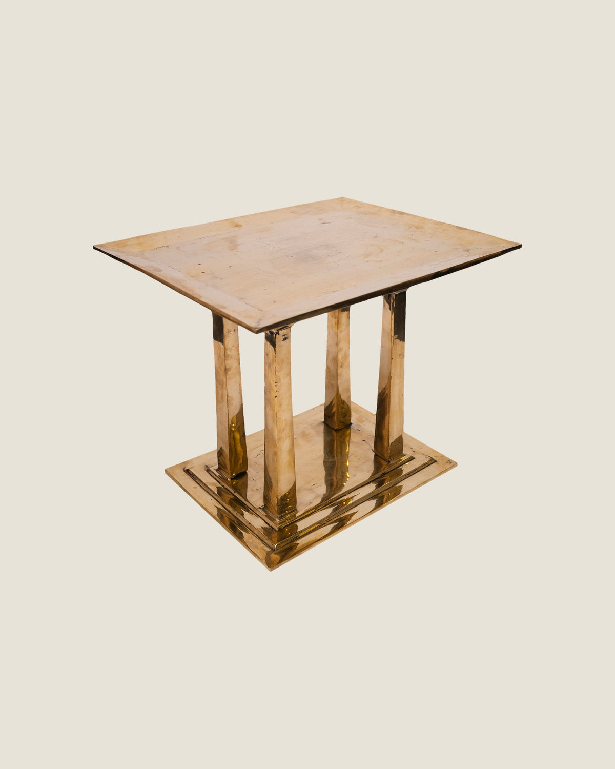 Marco Table in Brass