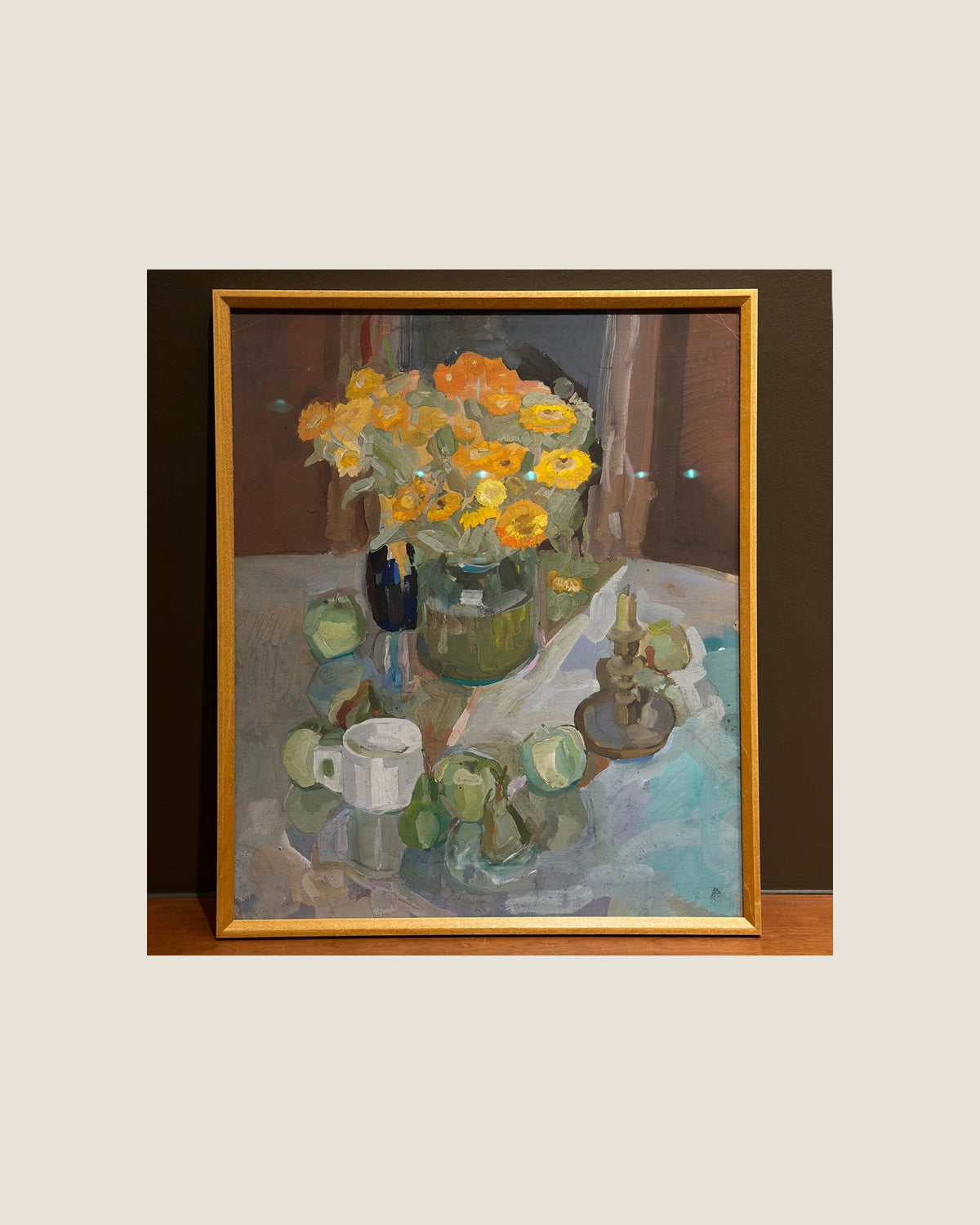 Original Floral Guache Painting
