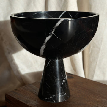 Fiona Pedestal Bowl in Panther