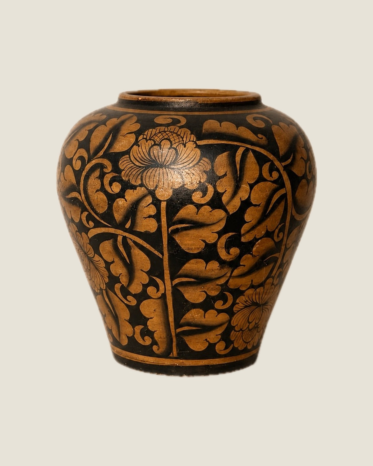 Peony Scroll Vase