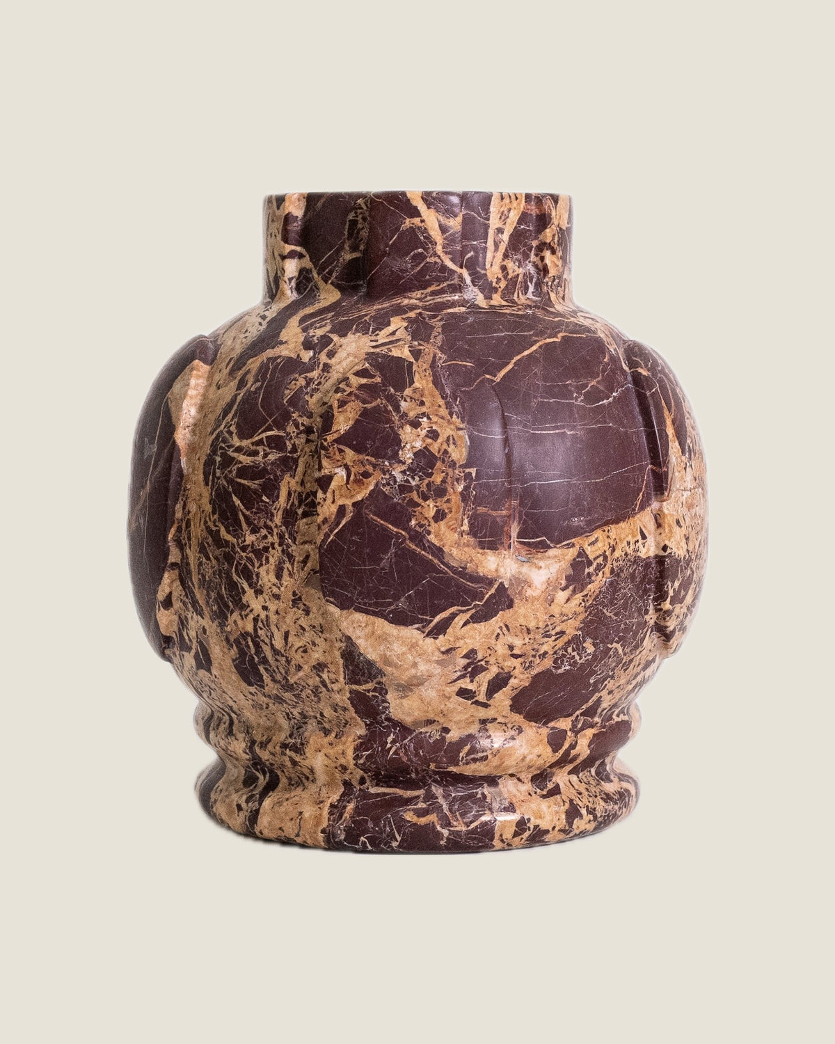 Dentilated Pomegranate Vase (Large) in Cherry Gold
