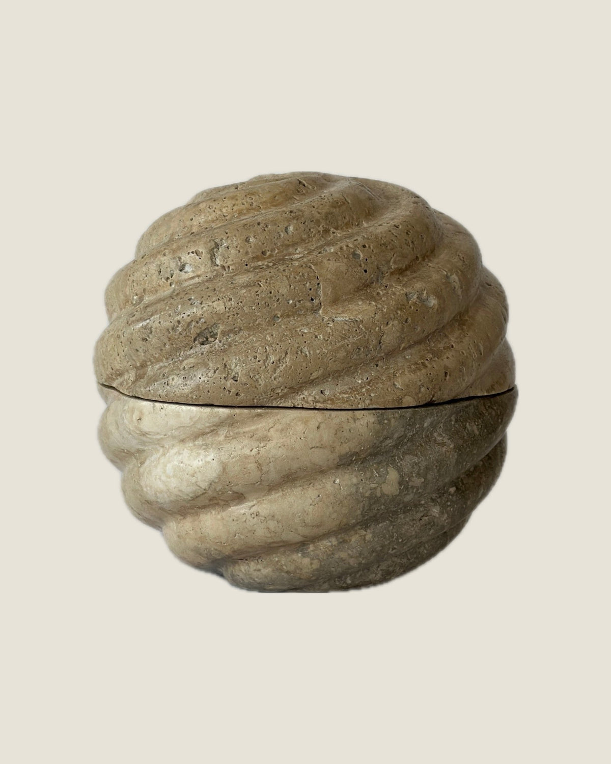 Swell Box in Travertine