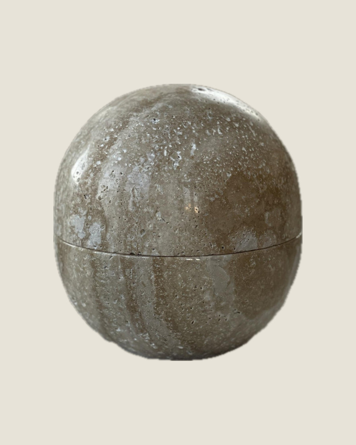 Large Dot Box in Travertine