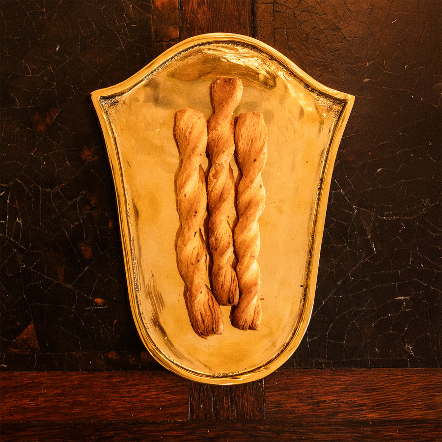 Umbria Tray in Brass