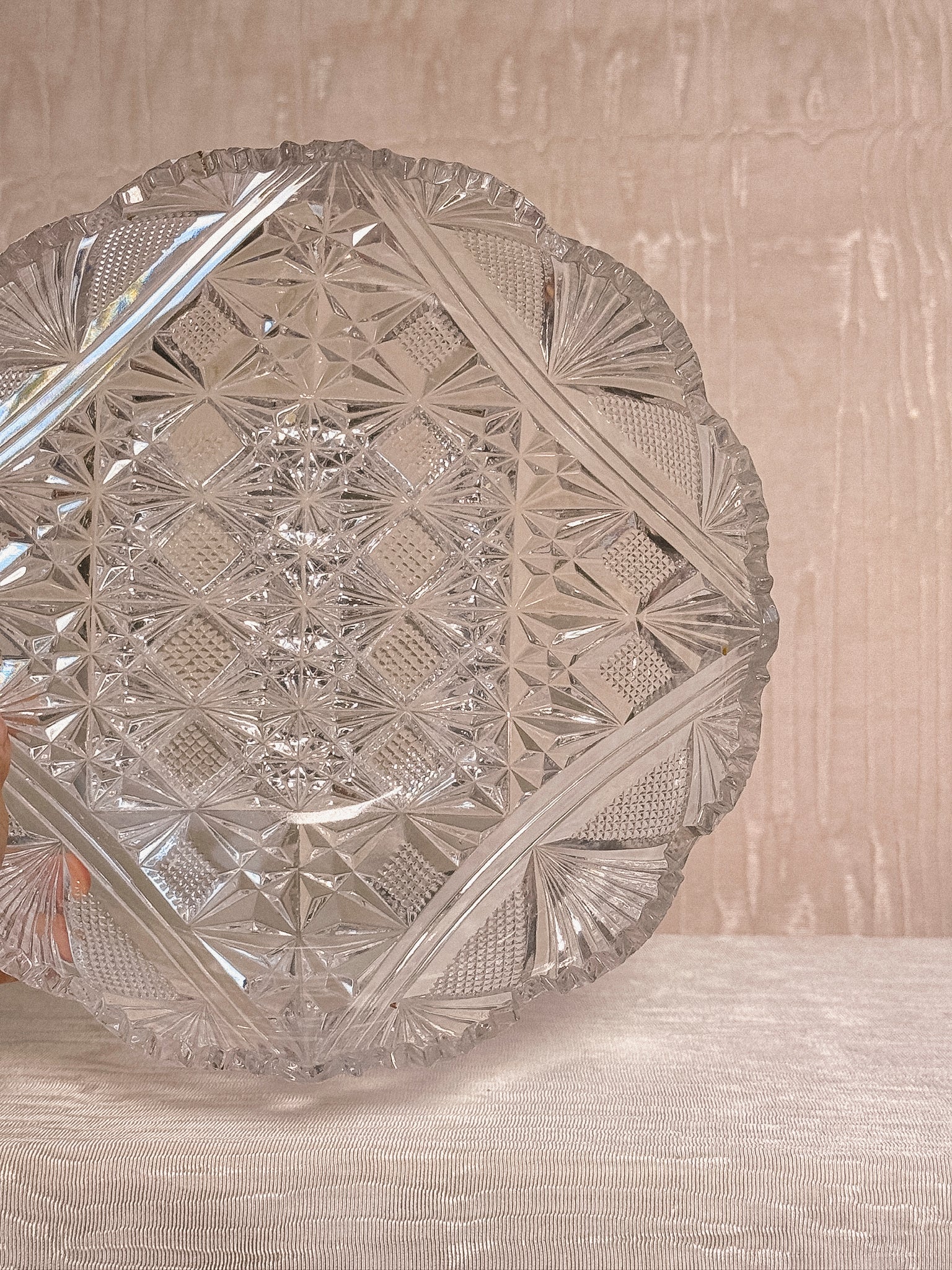 Vintage Glass Star Bowl