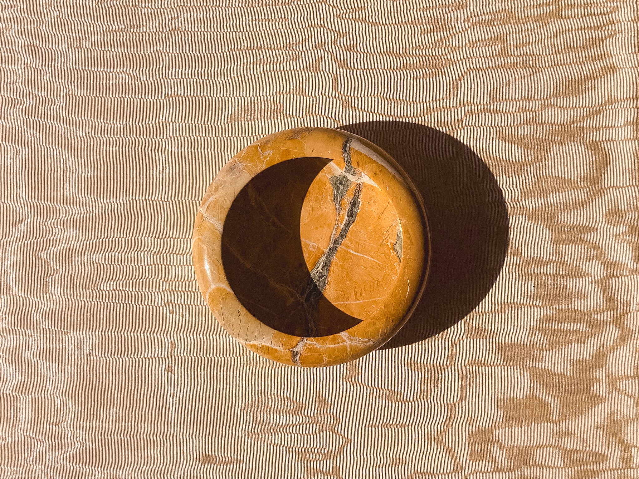 Vintage Round Stone Bowl