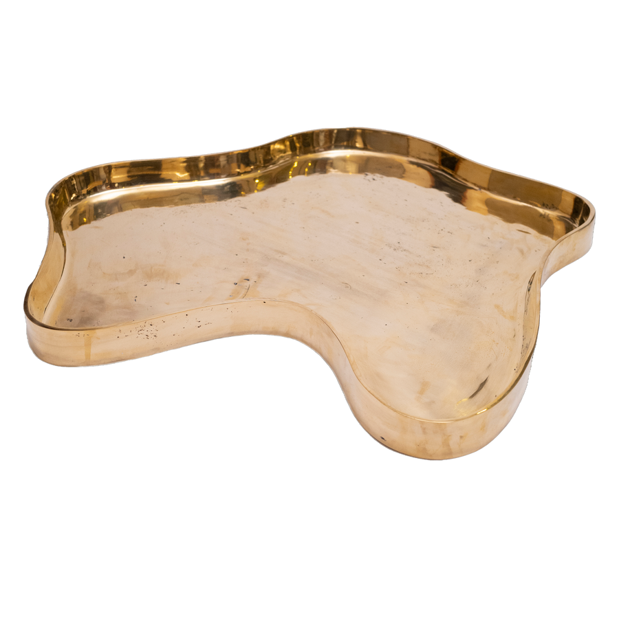 XXL Flo Tray in Brass