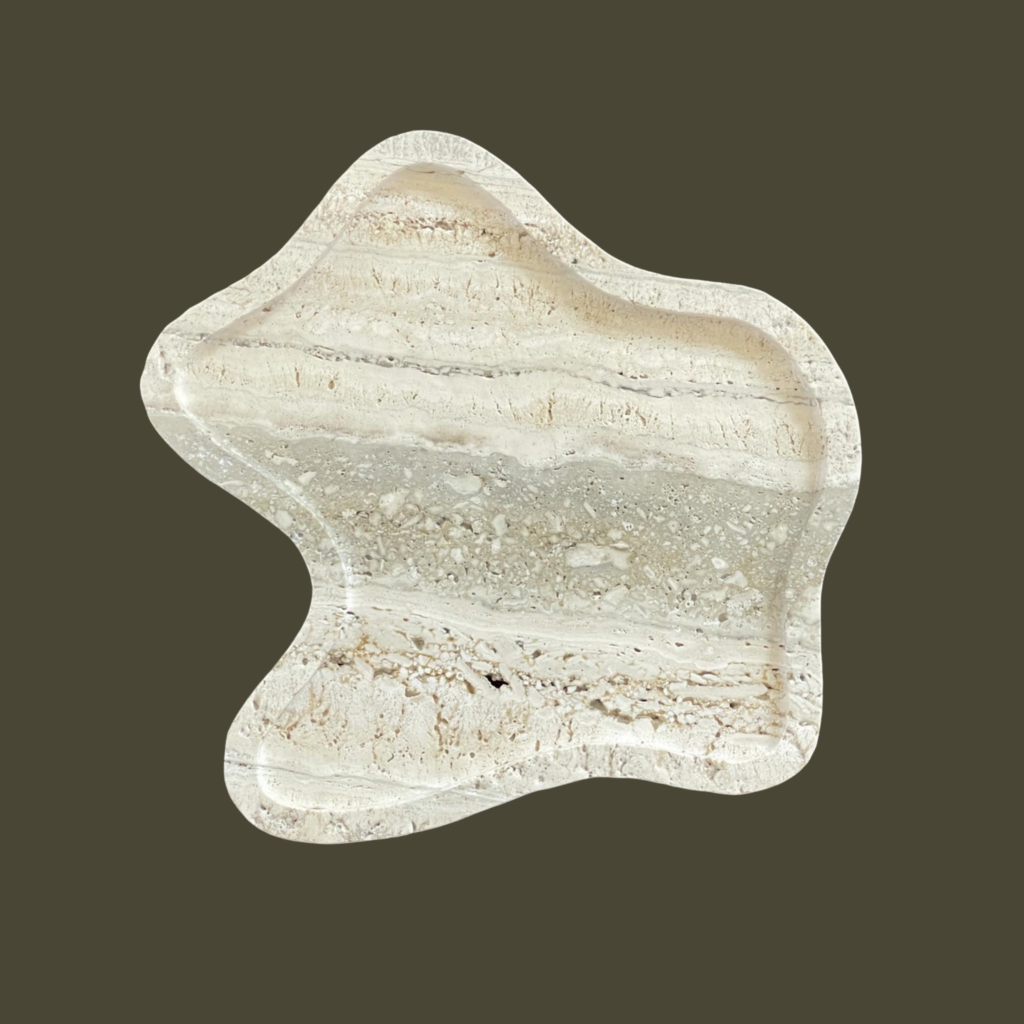 Anastasio Home Flo Tray in Travertine